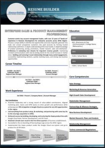 Visual Resume Sample by Resume Builder 