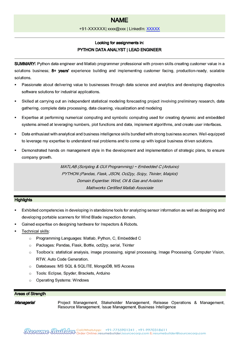 Job Cv Samples In Kenya